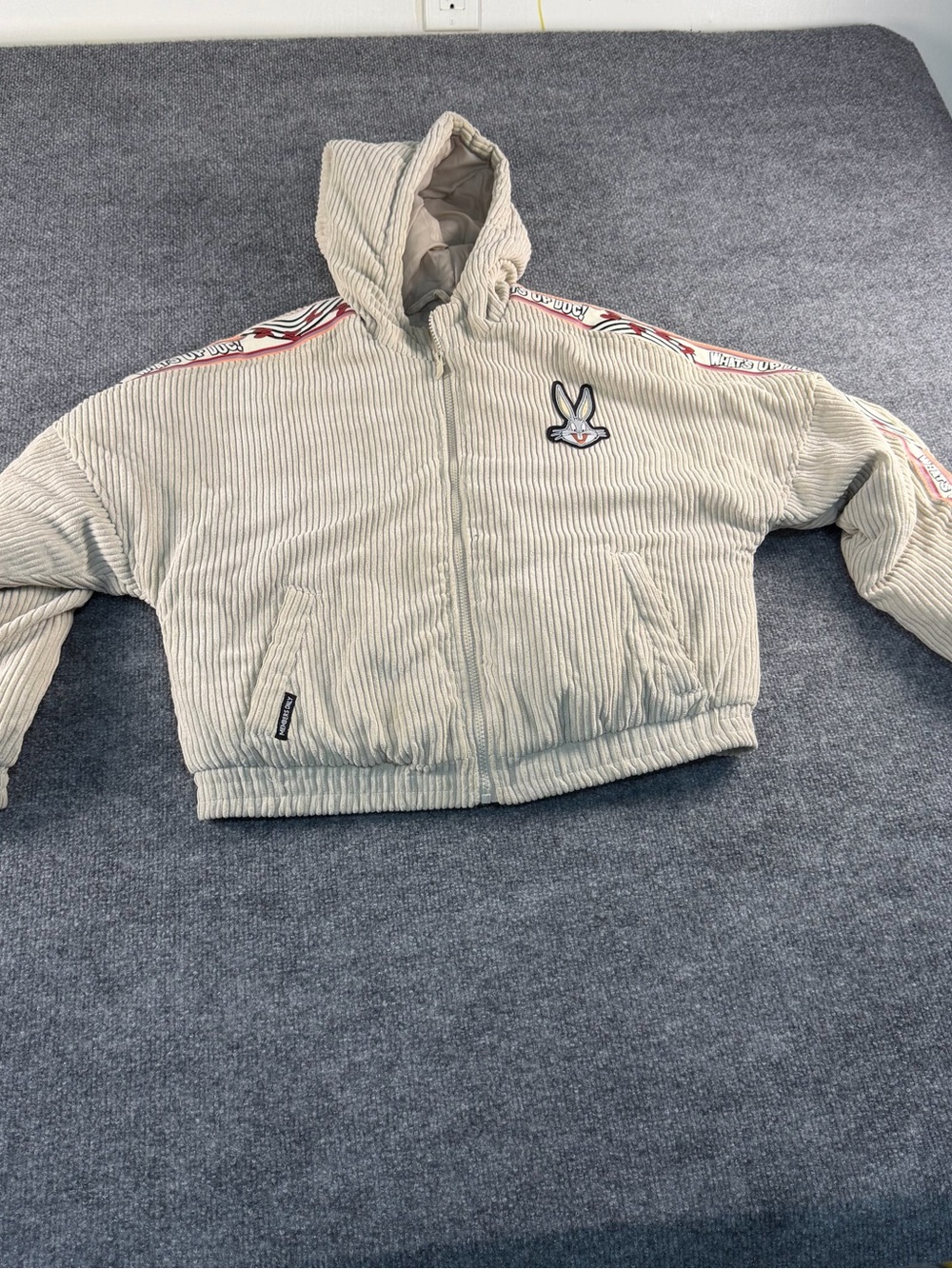 🐰 Looney Tunes x Members Only Corduroy Puffer Jacket S